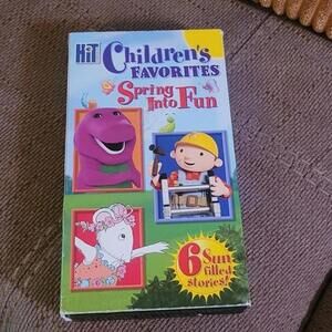 2004 Barney Bob the Builder Angelina Spring into Fun stories VHS